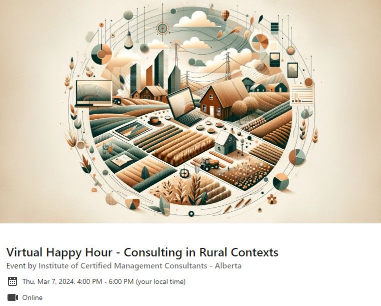 Virtual Happy Hour - Consulting in Rural Contexts